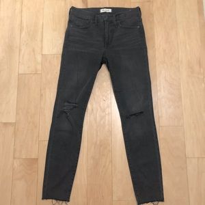 Madewell High Rise Skinny in Black Sea